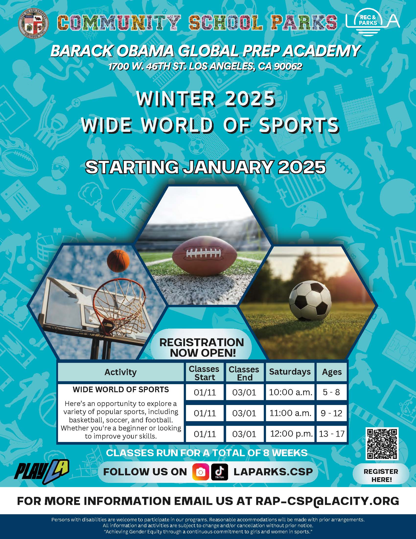 world of sports flyer