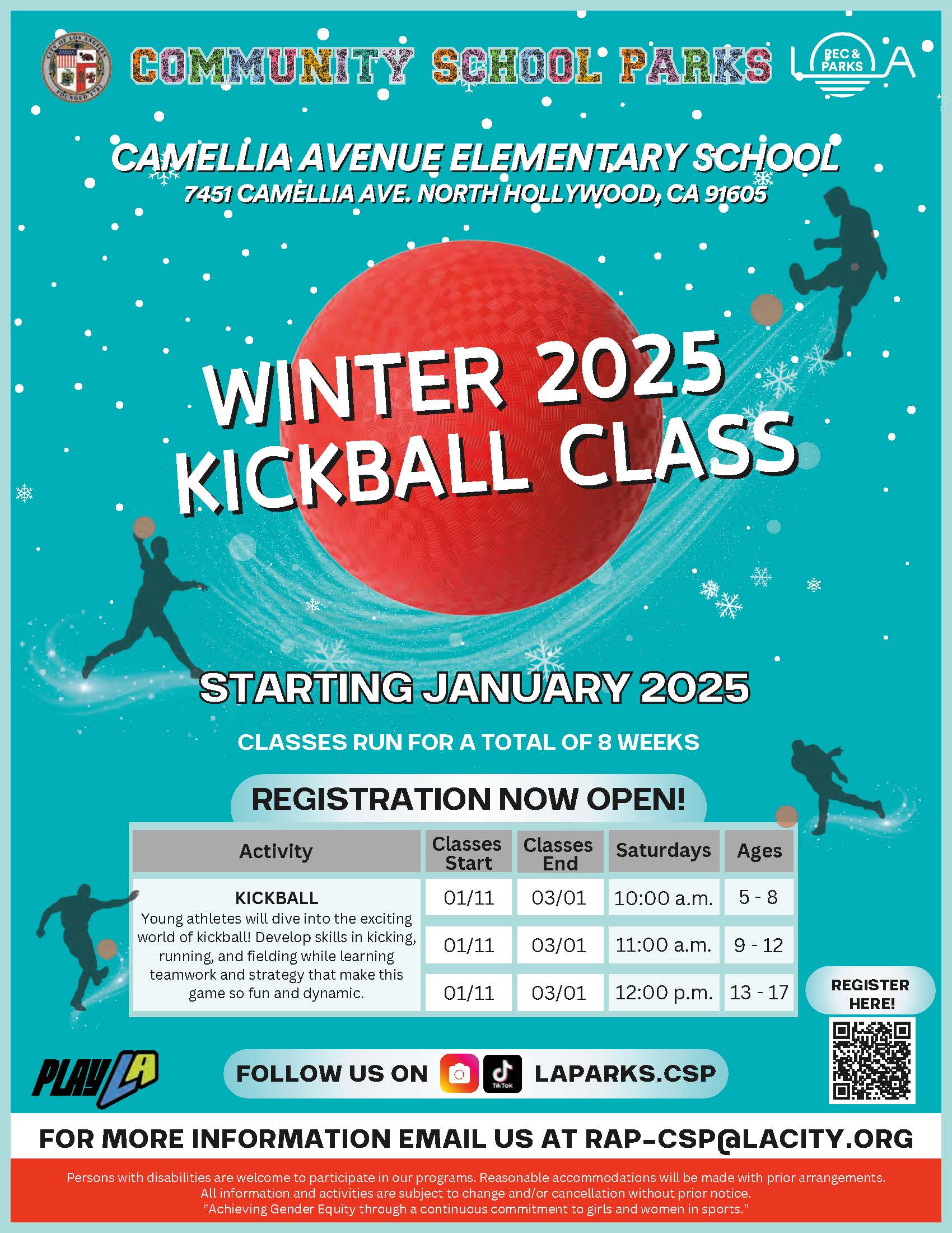 kickball class flyer