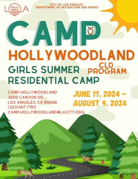 camp hollywoodland flyer