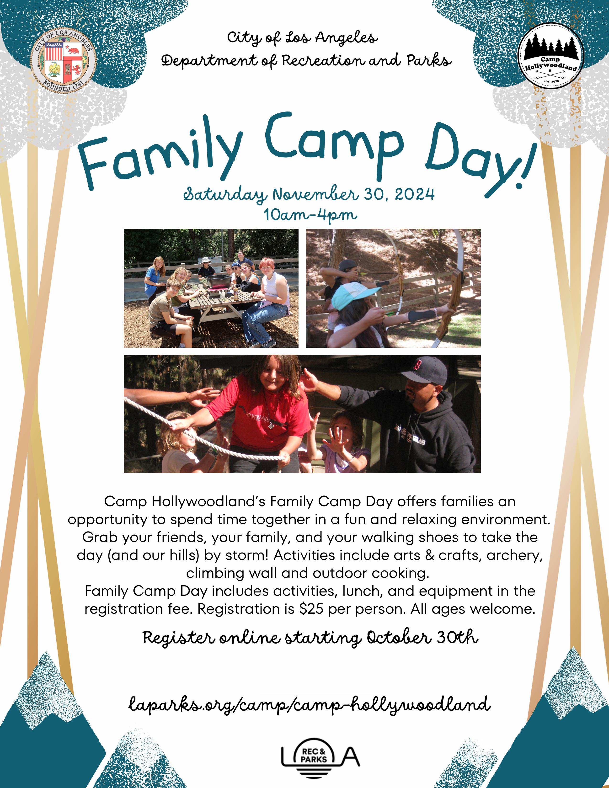 camp hollywoodland flyer